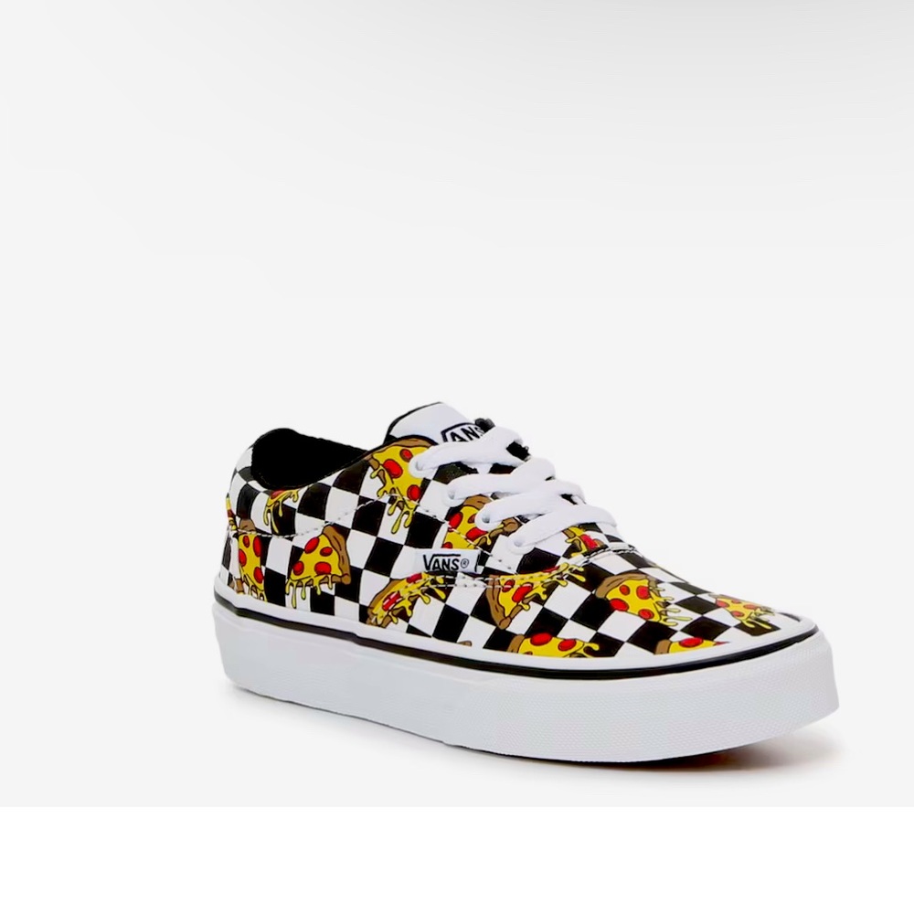 Kids Vans Pizza Print